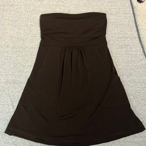 Susana Monaco Strapless Brown Dress- Size Small